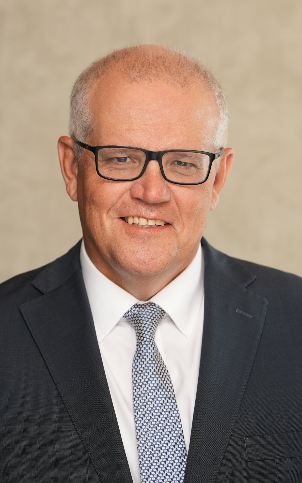 A portrait image showing former prime minister Scott Morrison.