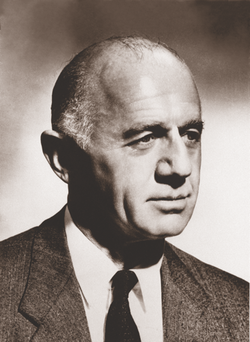 A scan of a black and white portrait image showing former prime minister William McMahon.