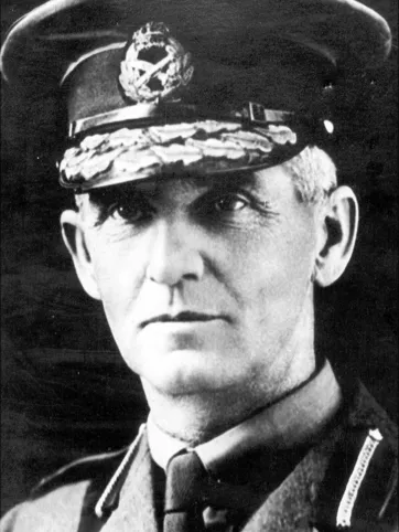 A black and white portrait of Robert Ernest Williams. He's wearing a well-kept military uniform.