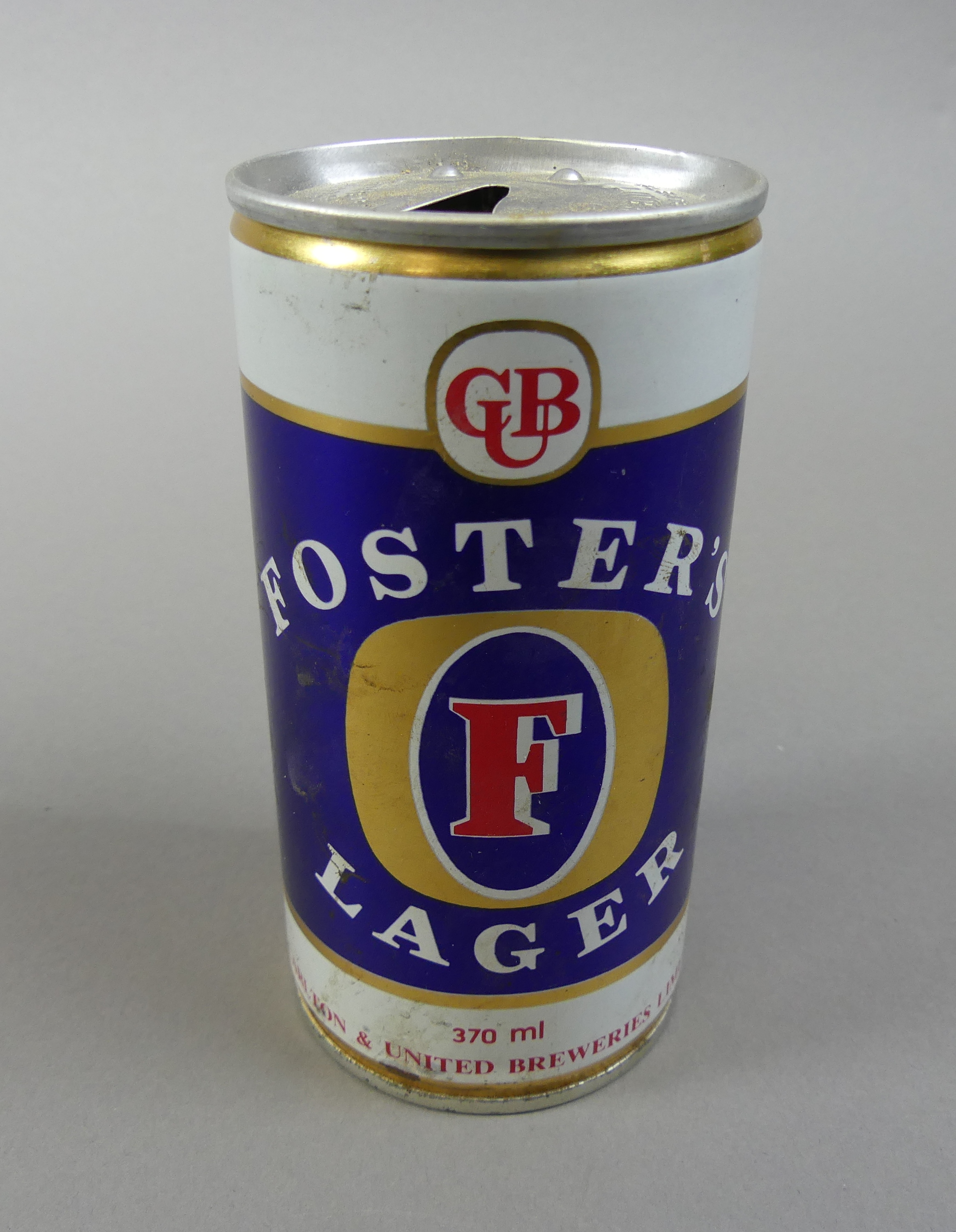 A can of Foster's Lager.