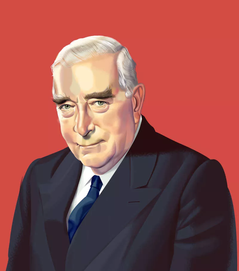 Nigel Buchanan's portrait of Robert Menzies.