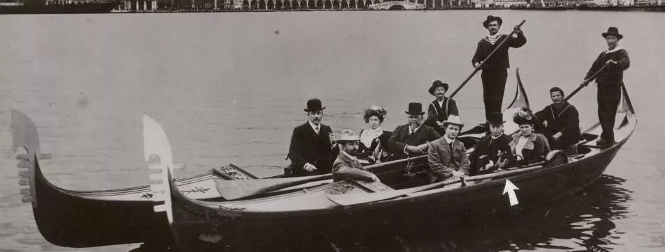 Edmund Barton in Venice with Jane Barton and others