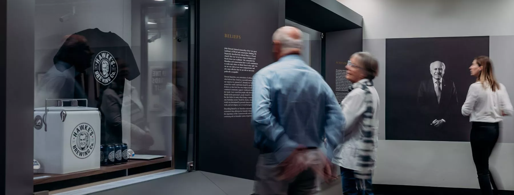 Visitors enjoying the exhibition