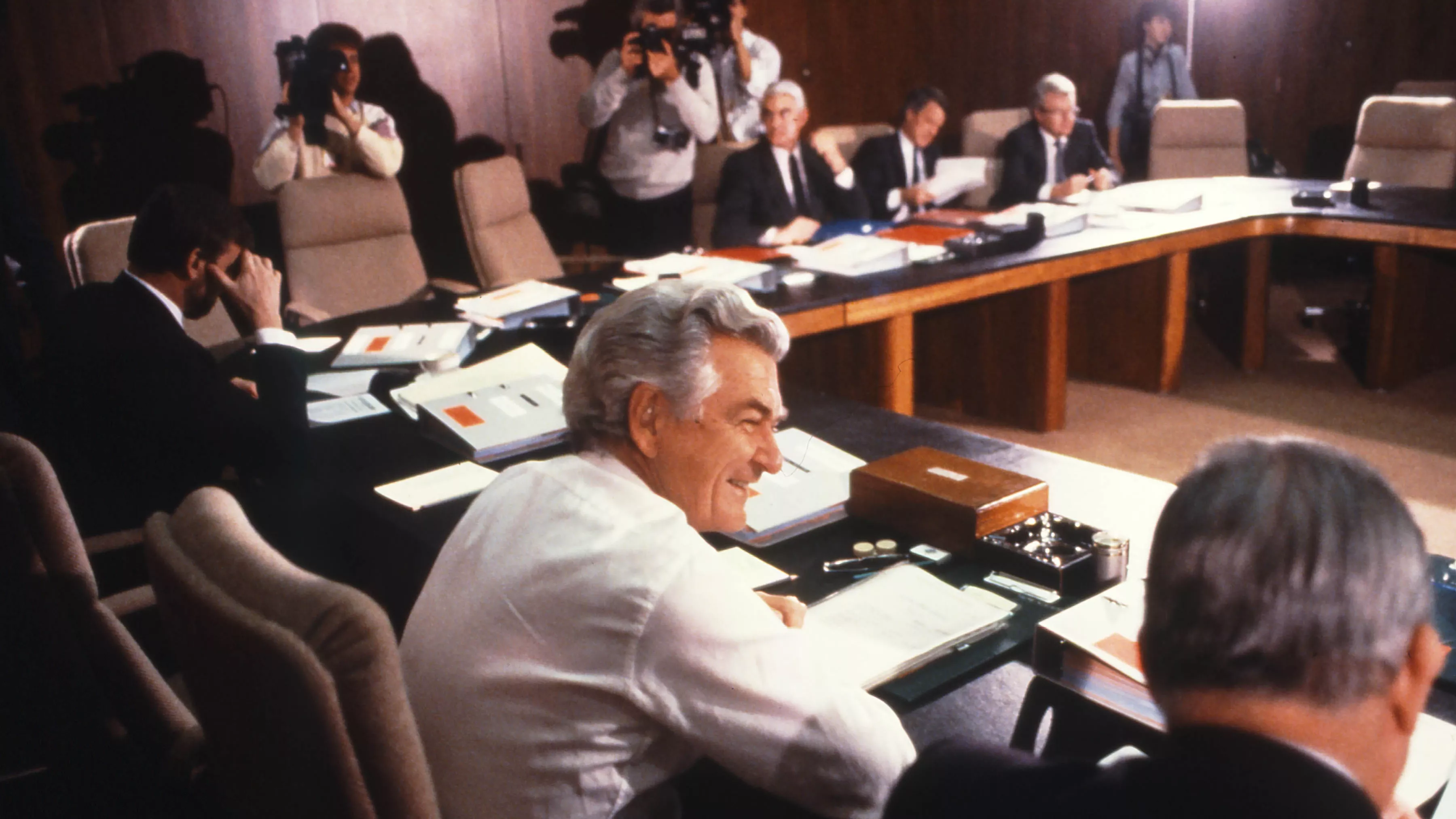 Reflections of Bob Hawke in Old Parliament House