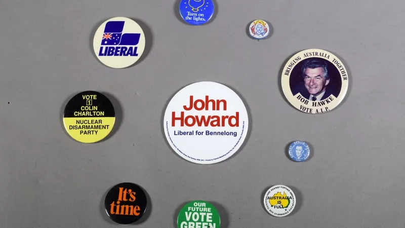 Why wear a badge at election time?