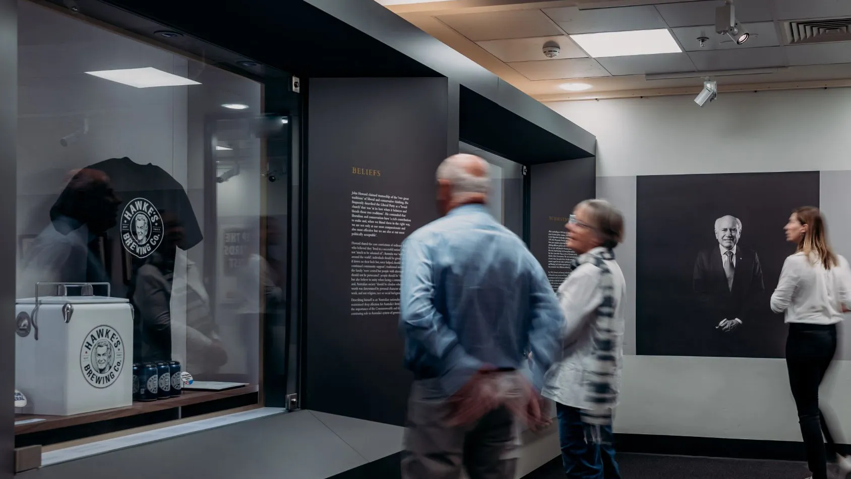 Visitors enjoying the exhibition