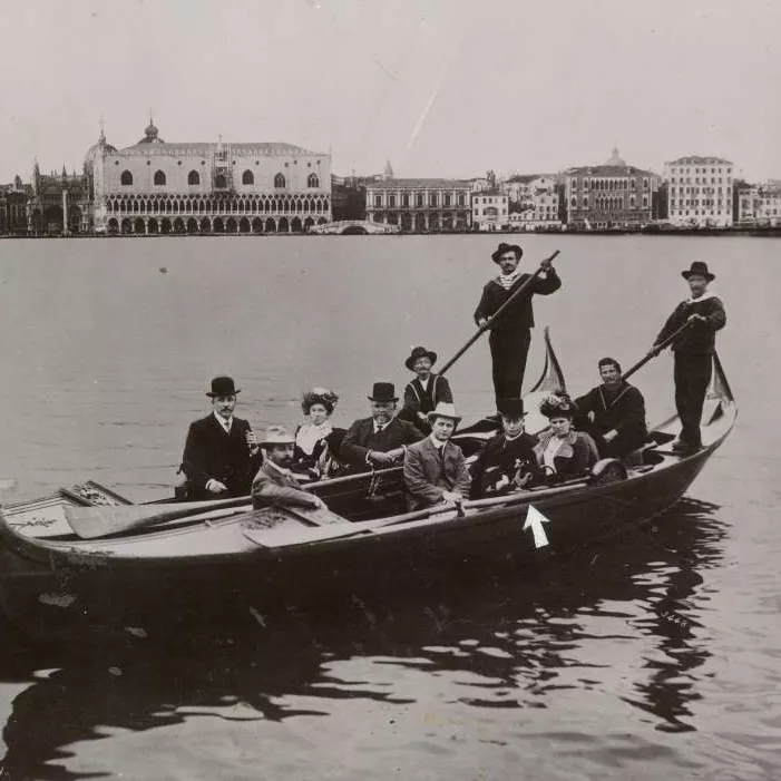 Edmund Barton in Venice with Jane Barton and others